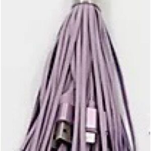 1 Lilac Bolsetta Universal Charging Tassels for Apple & Android